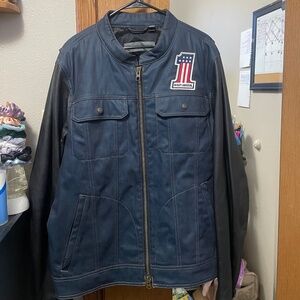 Blue and Black Harley-Davidson Jacket
